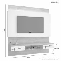 Painel Gálio c/Led - DV9 Ecommerce