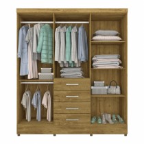 Roupeiro Arizona - 6 Portas c/Espelho e Pés - DV9 Ecommerce