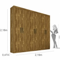 Roupeiro Olimpo - 6 Portas - DV9 Ecommerce