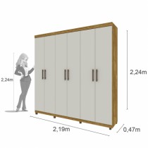 Roupeiro Olimpo - 6 Portas - DV9 Ecommerce