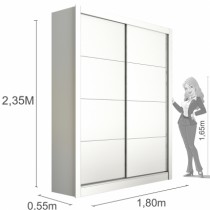 Roupeiro Platinium - 2 Portas - DV9 Ecommerce