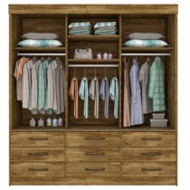 Roupeiro Chicago - 3 Portas c/Espelho - DV9 Ecommerce