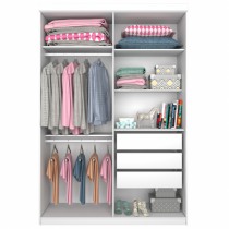 Roupeiro Olimpo - 4 Portas c/Espelho - DV9 Ecommerce