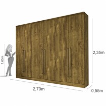 Roupeiro Prêmium - 6 Portas - DV9 Ecommerce