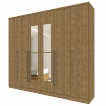 Roupeiro Sevilla - 6 Portas c/Espelho - DV9 Ecommerce