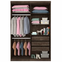 Roupeiro Olimpo - 4 Portas c/Espelho e Pés - DV9 Ecommerce